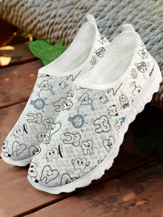 Sepatu Sneakers Jaring Motif G - Women Shoes Tennis ulasan dan harga
