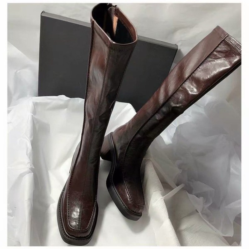Sepatu Bot Panjang Berujung Bu - Knee High Boots Women ulasan dan harga
