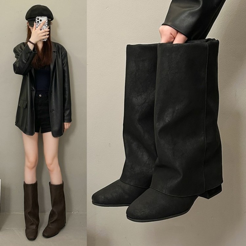 Sepatu Bot Fashion Vintage Mod - Knee High Boots Women ulasan dan harga