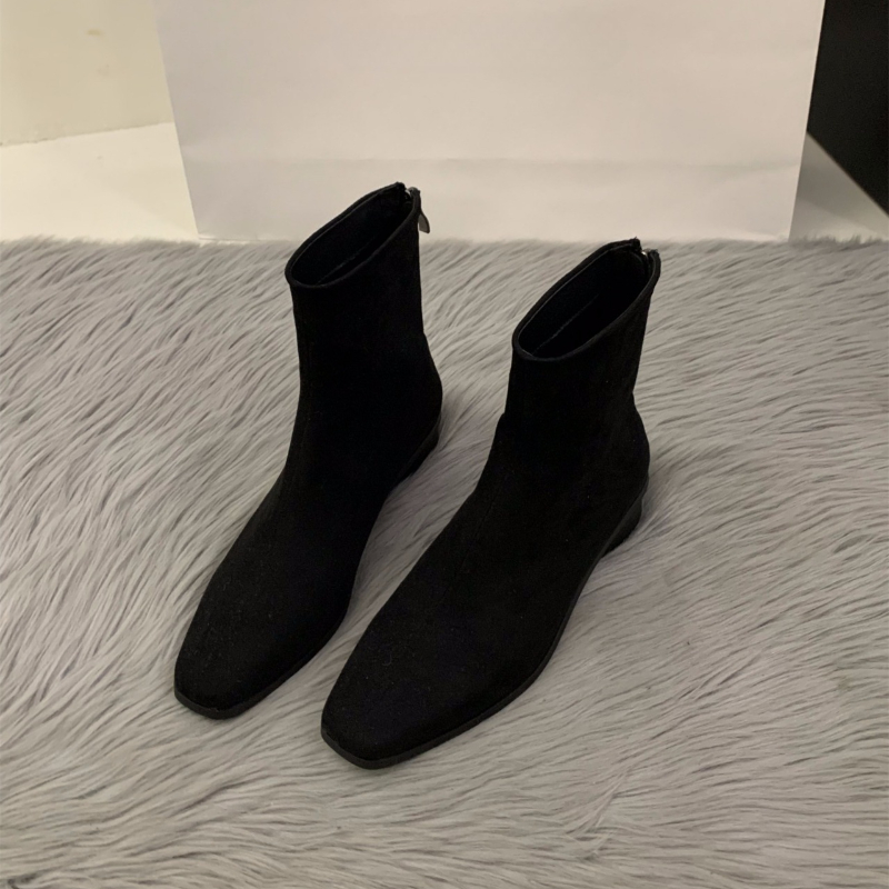 Sepatu Boot Nude Ritsleting Be - Sock Boot Women ulasan dan harga