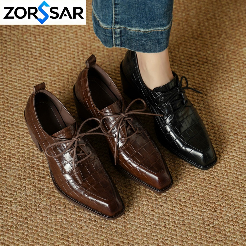 Sepatu Wanita Kulit Asli, Kole - Oxford Lace Up Women ulasan dan harga