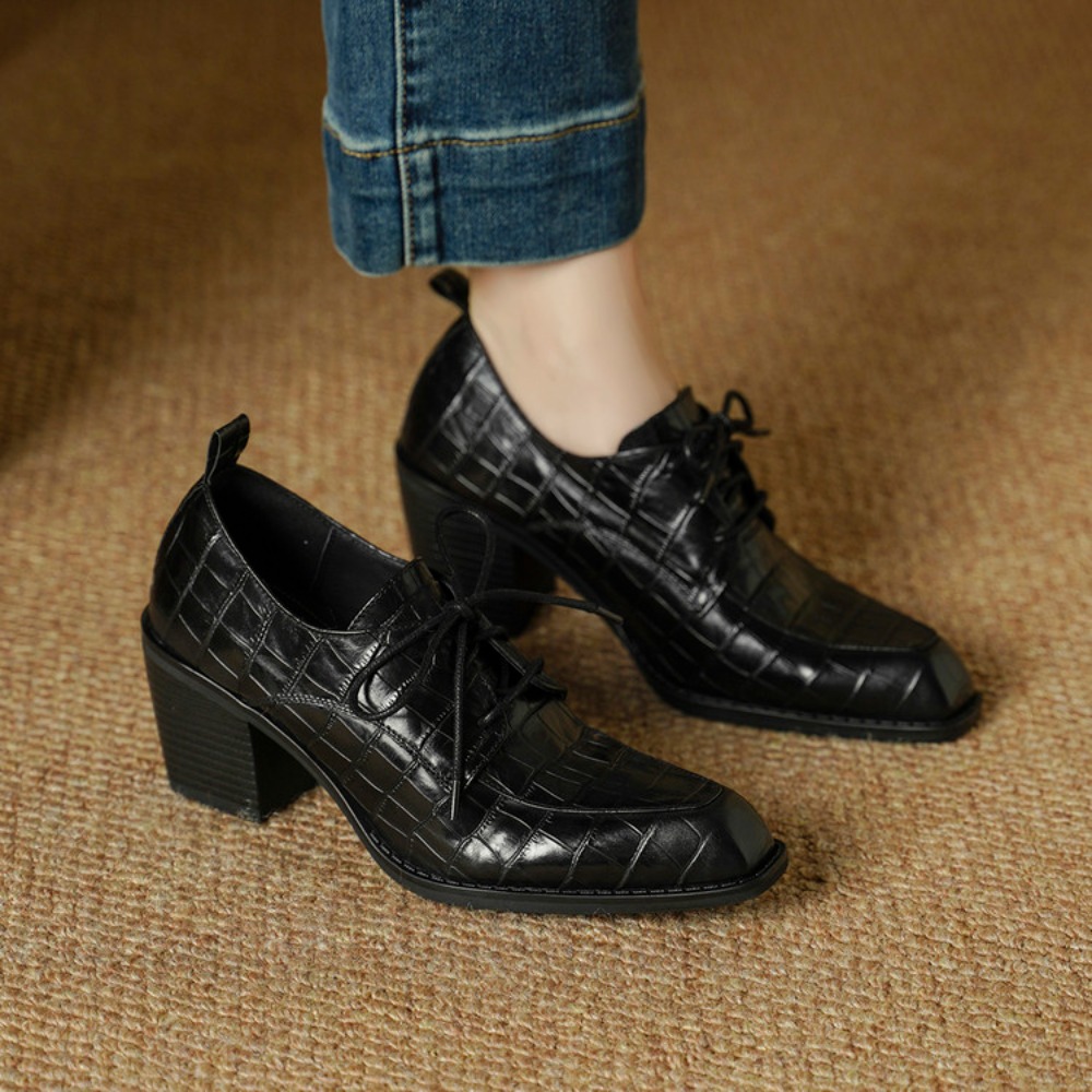Sepatu Wanita Kulit Asli, Kole - Oxford Lace Up Women ulasan dan harga