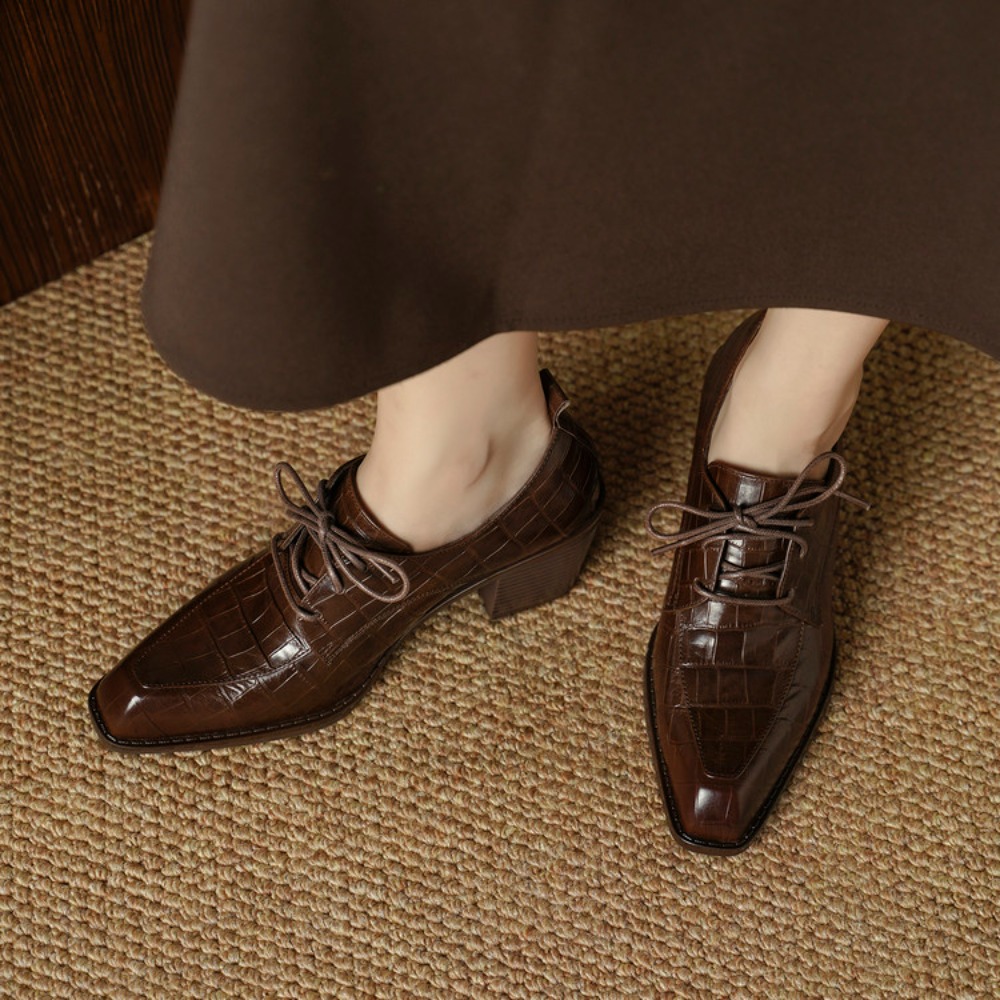 Sepatu Wanita Kulit Asli, Kole - Oxford Lace Up Women ulasan dan harga